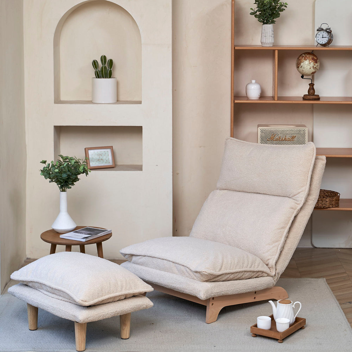 Single Lazy Sofa Chair Leisure Foldable Reclining Chair, photo 8 of 8
