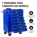 Rolling Metal Tool Chest With Drawers, Steel Storage Cabinet With Ball Bearing Slides by HouseOfZazla