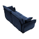 Modern Sofa & Pillows, Textured Cover, High Rebound Cushions by HouseOfZazla