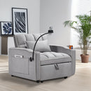 Convertible Sleeper Chair Sofa Bed Adjustable Pull Out Sleeper Chair Bed Multi-Pockets Folding Sofa Bed For Living Room Bedroom Small Space, 3 In 1 Sofa Bed by HouseOfZazla