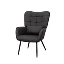 Modern Accent Arm Chair High Back With Metal Legs And Soft Padded by HouseOfZazla