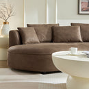 128.74 Inch Modern Sectional Curved Sofa Couch