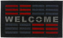 Welcome Red Synthetic Doormat