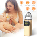 Portable Bottle Warmer with Night Light On The Go Baby Milk Warmer Milk Formula Warmer for Home Travel with 6 Heating Levels by GBruno Store