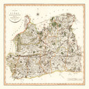 Vintage Map of Surry County England, 1801