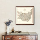 Vintage Map of Suffolk County England, 1807