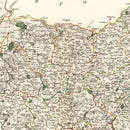 Vintage Map of Suffolk County England, 1807