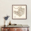 Vintage Map of Somersetshire County England, 1805