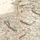 Vintage Map of Somersetshire County England, 1805