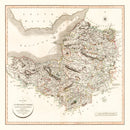 Vintage Map of Somersetshire County England, 1805