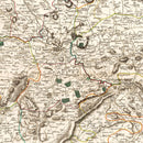 Vintage Map of Shropshire County England, 1805
