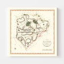 Vintage Map of Rutlandshire County England, 1801