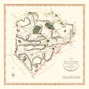 Vintage Map of Rutlandshire County England, 1801