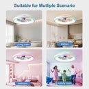 23.6" Modern RGB Ceiling Fan with Lights by HouseOfZazla