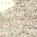 Vintage Map of Northumberland County England, 1807