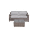 Outdoor Wicker Conversation Set With Cushions, All Weather by HouseOfZazla