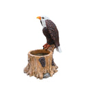 Majestic Eagle Garden Planter Pot on Tree Stump Base by HouseOfZazla