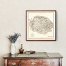 Vintage Map of Norfolk County England, 1807