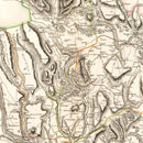 Vintage Map of Monmouthshire County England, 1809