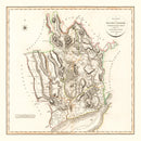 Vintage Map of Monmouthshire County England, 1809