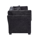 83.50" Modern Flared Arms Sofa (Black) by HouseOfZazla