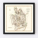Vintage Map of Monmouthshire County England, 1809