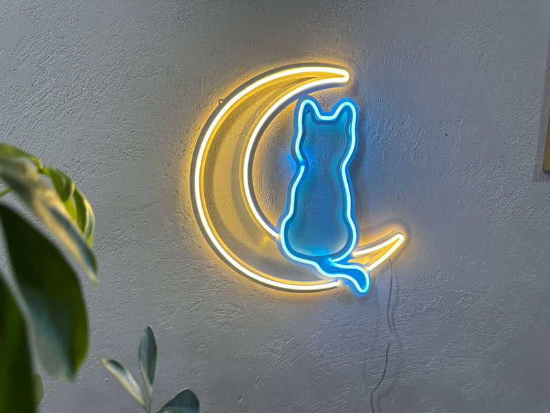 Luna Neon Metal Sign