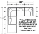 Posh - Modular Sectional And Ottoman