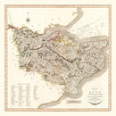 Vintage Map of Kent County England, 1806