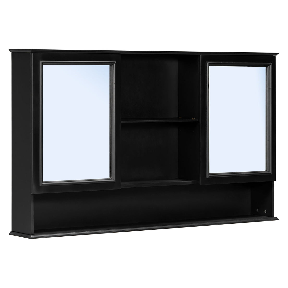 Double Sink Bathroom Vanity Set with Wall Mount Mirror Cabinet, photo 33 of 40