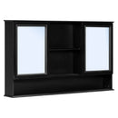 Double Sink Bathroom Vanity Set with Wall Mount Mirror Cabinet by HouseOfZazla
