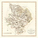 Vintage Map of Huntingdonshire County England, 1801