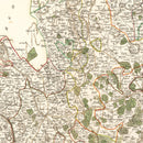 Vintage Map of Hertfordshire County England, 1801