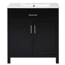 Bathroom Vanity With Sink And Ample Storage, Rectangular Undermount Sink - Black by Unique Piece Furniture