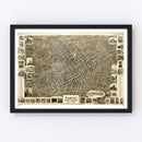 Vintage Map of Plainfield, New Jersey 1899