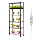 6-Tier Indoor Plant Shelf with Grow Light