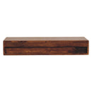 Lunar - 2 Drawer Wall Mounted Console - Brown by HouseOfZazla
