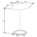 Fresno - Curved Cloud Shaped Bistro Bar Table Bar Table - Black