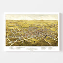 Vintage Map of Somerville, New Jersey 1882