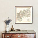 Vintage Map of Gloucestershire County England, 1801