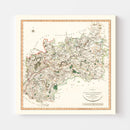 Vintage Map of Gloucestershire County England, 1801
