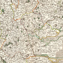 Vintage Map of Essex County England, 1801