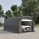 Outsunny - 10' x 16' Carport, Heavy Duty Portable Garage Storage Tent With Large Zippered Door, Anti-Uv Pe Canopy Cover For Car, Truck, Boat, Motorcycle, Bike, Garden Tools, Outdoor Work by HouseOfZazla