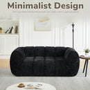 Quilted Cloud Sofa With Rounded Armrests And Piano Key Backrest Design by HouseOfZazla