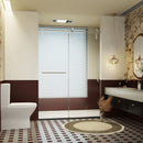 Frameless Single Sliding Shower Doors With Towel Rail & Handle by HouseOfZazla