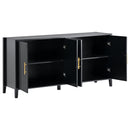 Accent Storage Cabinet Sideboard Wooden Cabinet with Metal Handles for Hallway, Entryway, Living Room, Bedroom