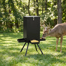 90LB Gravity Deer Feeder with 4 Feeding Trays and Stand by LJGDeals