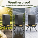 90LB Gravity Deer Feeder with 4 Feeding Trays and Stand by LJGDeals