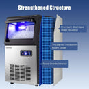 90 LBS/24H Commercial Nugget Ice Maker with Self by LJGDeals