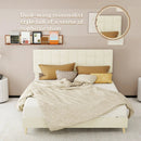 Modern Upholstered Bed Frame – Premium Holland Velvet Fabric by HouseOfZazla